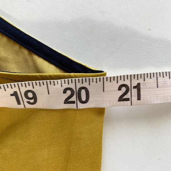 Loft Women's Top Petite PL Colorblock Blue Pink Yellow Halter Tank Blouse Flowy - Picture 10 of 10